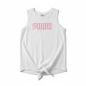 Puma White Tank with Pink Logo Nwt PROMO 2x15$